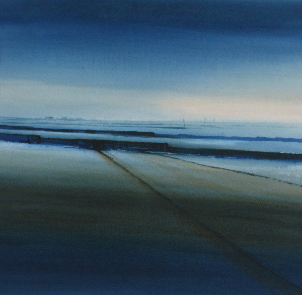 Painting of Heacham beach